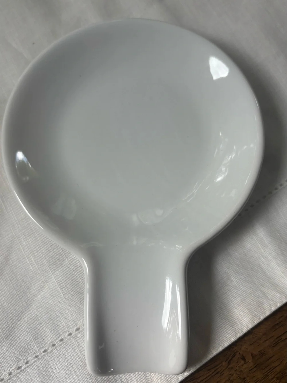 Set of Ceramic Spoon Rests in Polka Dot Mushroom, Mustard & White Fall